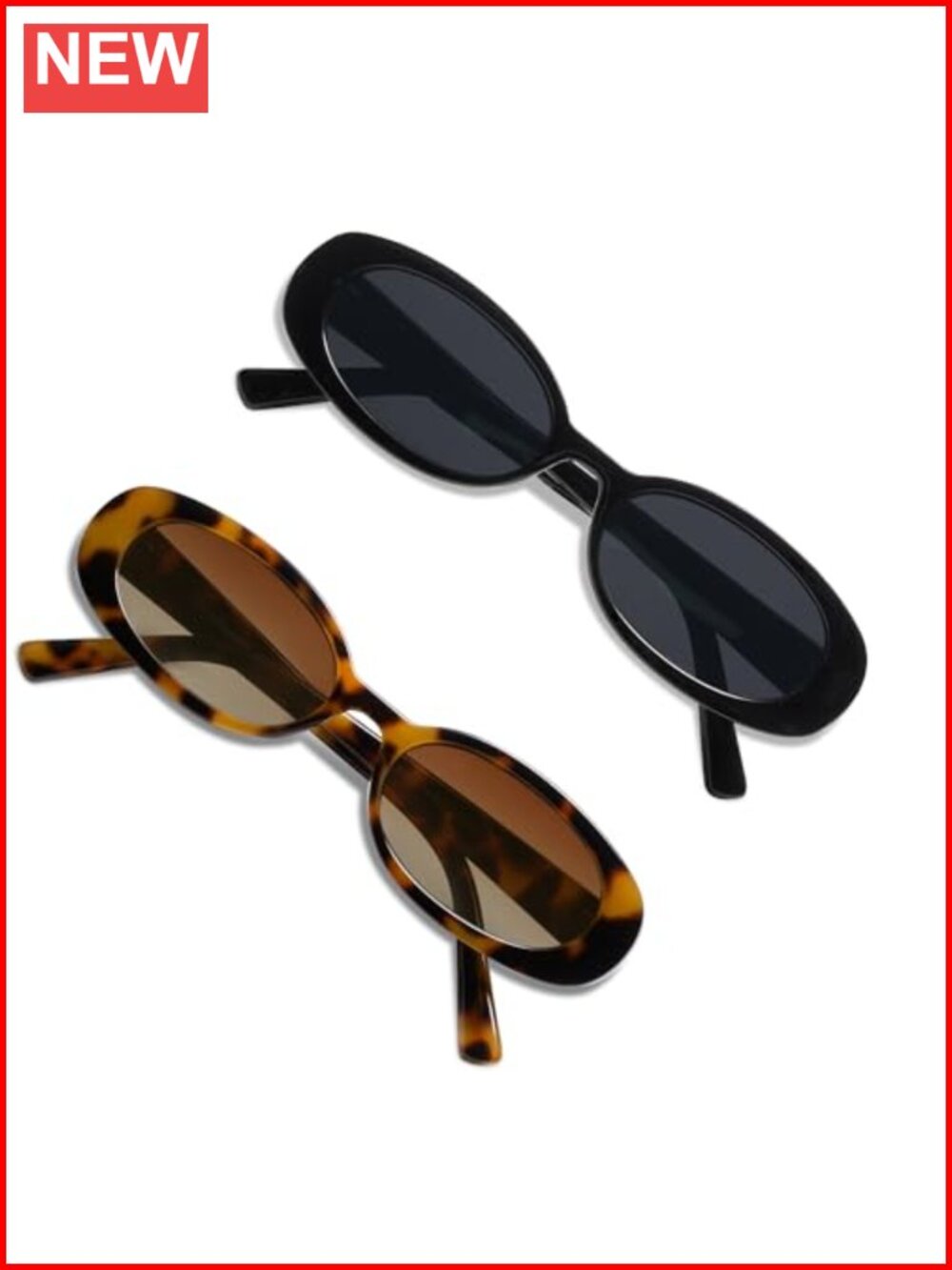 Polarized Retro Oval Sunglasses UV400 Small 90s Vintage